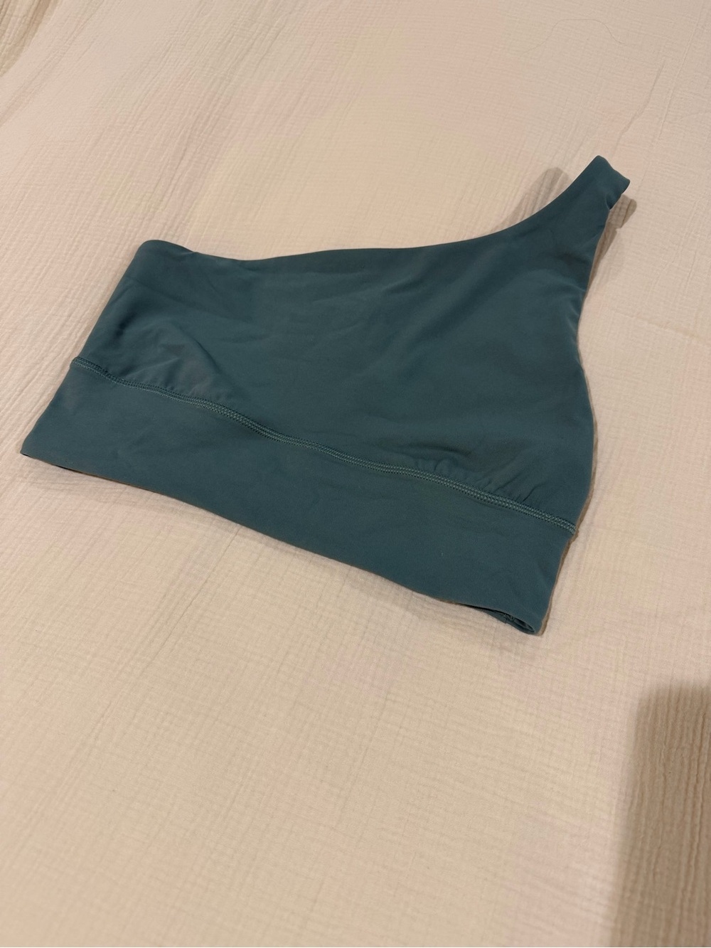 lululemon athletica align asymmetrical One-Shoulder Teal Sports Bra